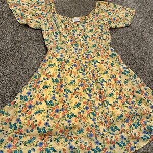 Sienna Sky Floral Yellow Dress